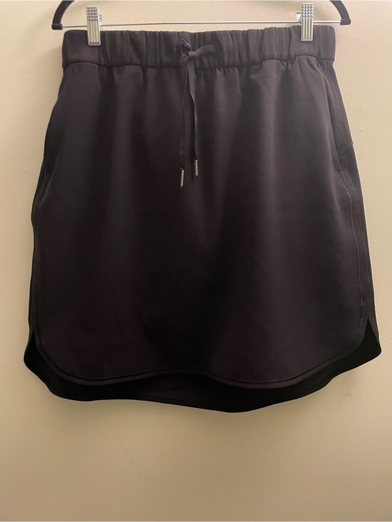 lululemon athletica Pants - Lululemon On the Fly Skirt Black Drawstring Size 12 Stlye LW8A87S